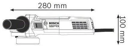 Bosch kampinis šlifuoklis GWS 9-125 S Professional su apsukų reguliavimu 900W