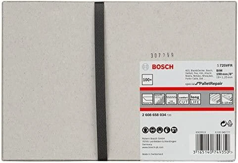 Bosch 100 pjūklo geležtės S725VFR PalletRepair