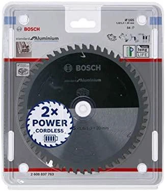 BOSCH STANDARTINIS Pjūklas ALU 165x20x54 su ACCU