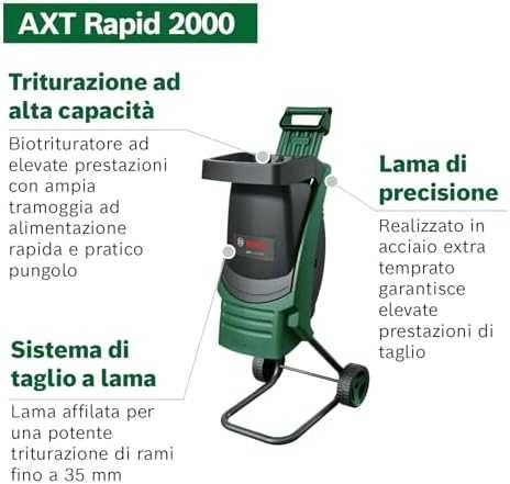 Bosch AXT RAPID 2000 Šakų smulkintuvas