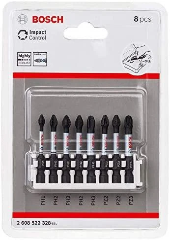 Bosch 8 dalių antgalių kompl. L=50mm, Impact Control