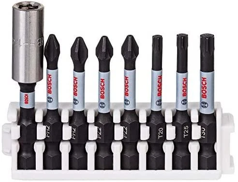 Bosch 8 dalių antgalių kompl. L=50mm, Impact Control