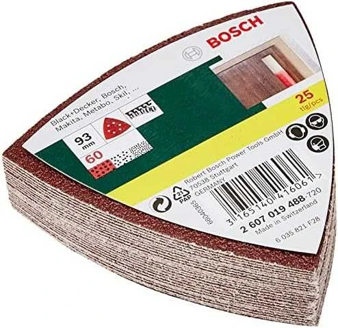 Bosch Delta šlif.popierius K60 25 vnt.