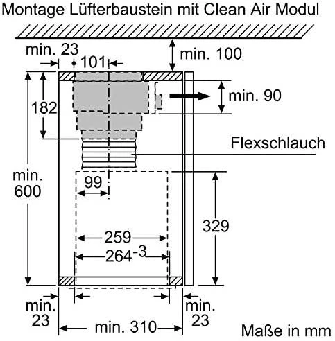 Bosch DWZ1IX1C6 „Clean Air Plus“ recirkuliacijos rinkinys, pradinė įranga