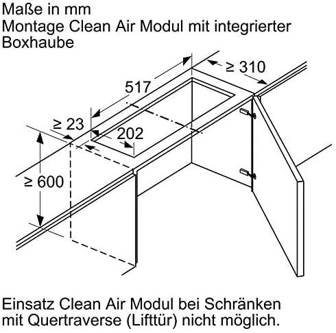 Bosch DWZ1IX1C6 „Clean Air Plus“ recirkuliacijos rinkinys, pradinė įranga