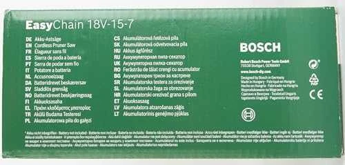 Bosch genėjimo grandininis pjūklas EasyChain 18V-15-7, be akumuliatoriaus ir kroviklio