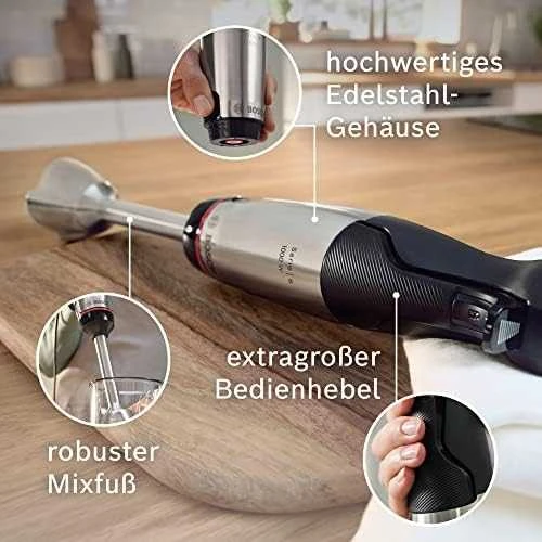 Bosch MSM6M673 Serija 6, Rankinis trintuvas, ErgoMaster, 1000 W, Nerūdijančio plieno