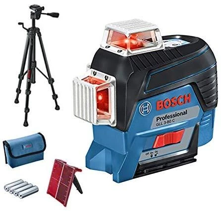 Bosch Linijinis lazerinis nivelyras GLL 3-80 C (4x1.5V AA, BT 150, Carton)