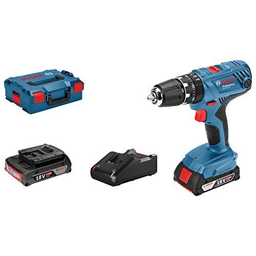 Bosch Akumuliatorinis smūginis gręžtuvas-suktuvas GSB 18V-21, 2x2.0Ah