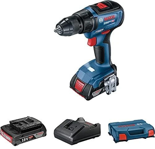 Bosch Akumuliatorinis gręžtuvas-suktuvas GSR 18 V-50 2x2.0Ah 50/28 Nm, bešepetėlinis