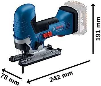 Akumuliatorinis siaurapjūklis Bosch GST 185-LI Professional; 18 V (be akumuliatoriaus ir pakrovėjo)