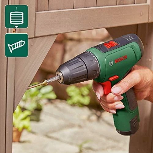Bosch EasyDrill 1200 (1x1,5 akumuliatorius) Akumuliatorinis dviejų greičių gręžtuvas - suktuvas
