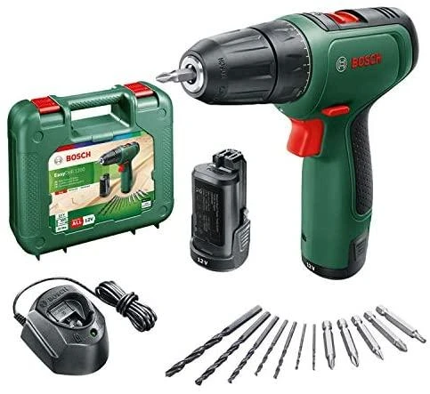 Bosch EasyDrill 1200 (2x1,5 akumuliatoriai) Akumuliatorinis dviejų greičių gręžtuvas - suktuvas