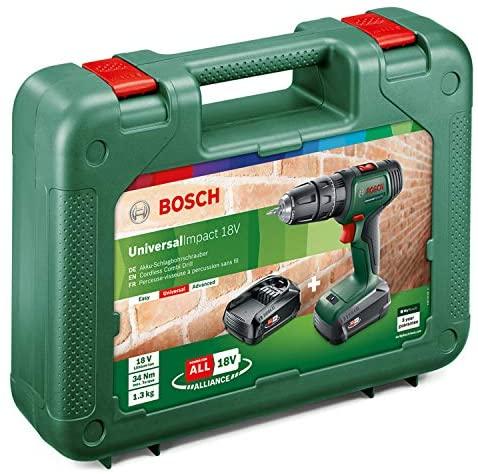 Bosch UniversalImpact18 (1x1,5) Akum.smūginis gręžtuvas