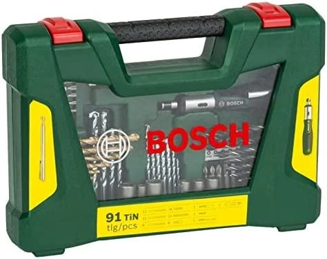 Grąžtas Įrankių komplektas Bosch 2607017195; 91 vnt.