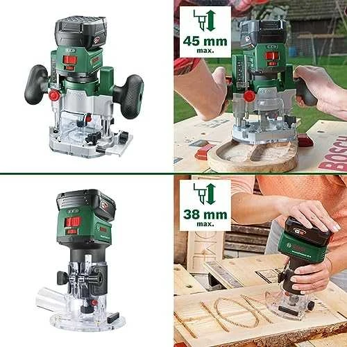 Bosch AdvancedTrimRouter 18V-8 freza SET-be akumuliatoriaus ir kroviklio