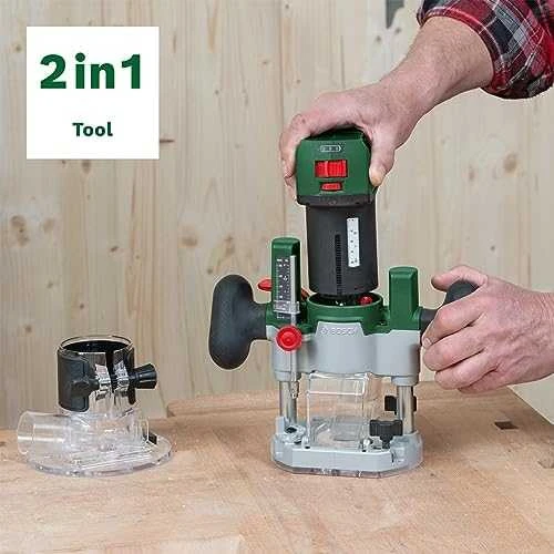 Bosch AdvancedTrimRouter 18V-8 freza SET-be akumuliatoriaus ir kroviklio