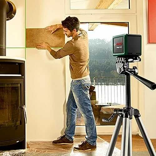 Bosch Quigo Žalias Set Kryžminių linijų lazeris