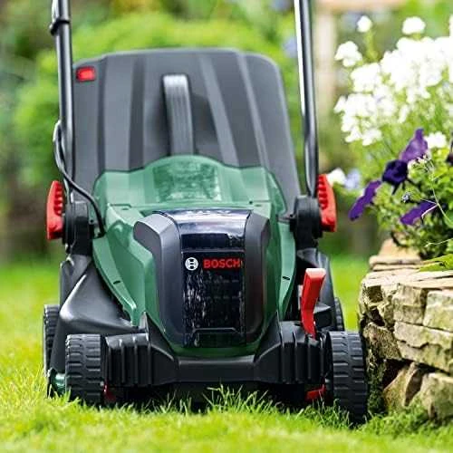 Bosch akumuliatorinė vejapjovė  UniversalRotak 2x18V-37-550, 2x4.0Ah, pilnas komplektas