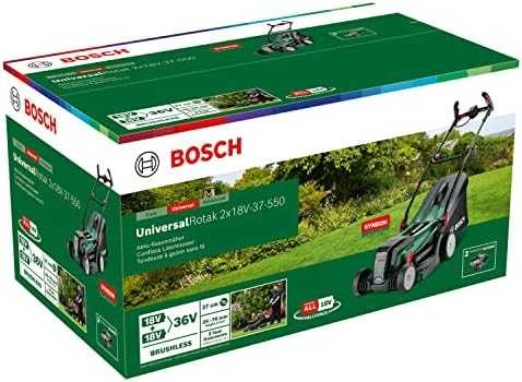 Bosch akumuliatorinė vejapjovė  UniversalRotak 2x18V-37-550, 2x4.0Ah, pilnas komplektas