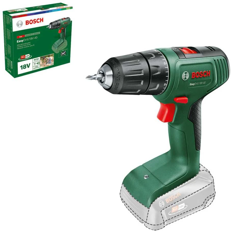 Bosch Easydrill 18V-40 be akumuliatoriaus ir kroviklio Akum.suktuvas