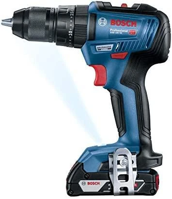 Bosch akumuliatorinis bešepetėlinis suktuvas - gręžtuvas GSB 18V-50, 2 x 2,0 Ah. 28/50 Nm