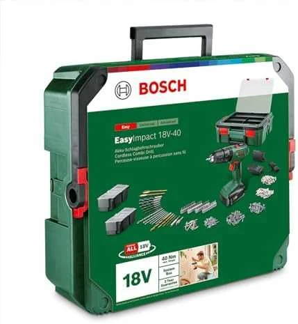 Bosch EasyImpact 18V-40 lagaminas su įrankių rinkiniu