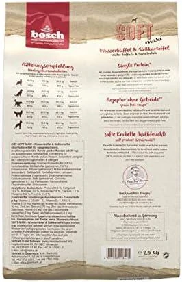 Bosch Dog HPC Soft+ Maxi WATER BUFFALO & Saldžiosios bulvės 2,5kg