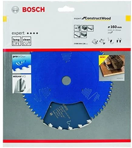 Pjovimo diskas Bosch Expert for Construct Wood 2608644136; 160x20 mm; Z24