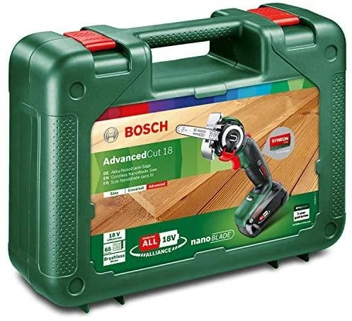 Akumuliatorinis Nanoblade pjūklas Bosch AdvancedCut 18 (1x2,5Ah)