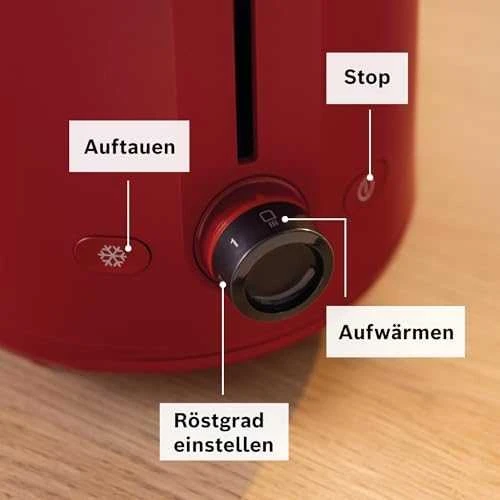 Sumuštinių keptuvas Bosch TAT2M124 Kompaktinis skrudintuvas, MyMoment, Raudona
