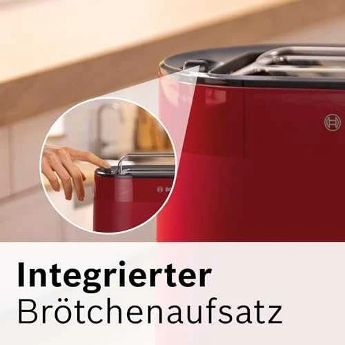 Sumuštinių keptuvas Bosch TAT2M124 Kompaktinis skrudintuvas, MyMoment, Raudona