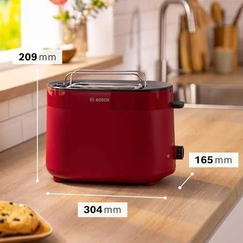 Sumuštinių keptuvas Bosch TAT2M124 Kompaktinis skrudintuvas, MyMoment, Raudona