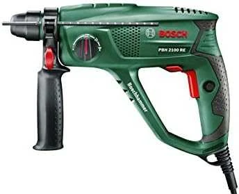 Grąžtas Bosch Perforatorius PBH 2100 RE, SDS-plus, 1.7 J + 6 grąžtų rinkinys