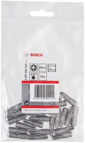 Bosch Suktuvo antgaliai Ph 3 25 vnt, Extra Hart