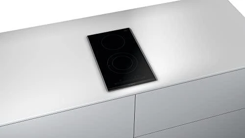 Bosch Serija 6 Domino elektrinė kaitlentė su plieniniu rėmu, 30 cm