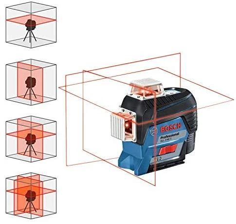 Bosch Linijinis lazerinis nivelyras GLL 3-80 C (4x1.5V AA, Carton)