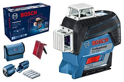 Bosch Linijinis lazerinis nivelyras GLL 3-80 C (4x1.5V AA, Carton)