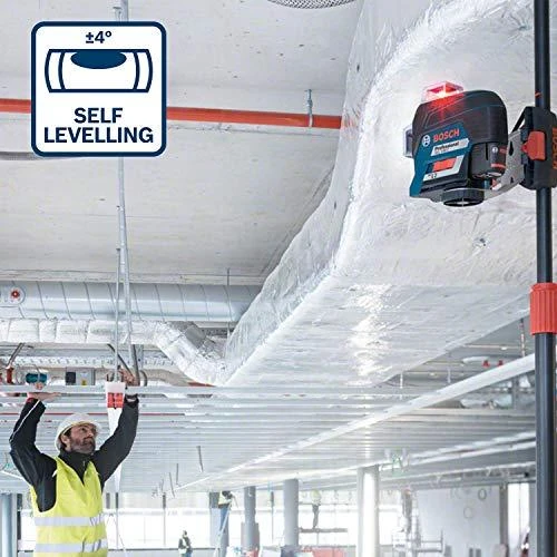 Bosch Linijinis lazerinis nivelyras GLL 3-80 C (4x1.5V AA, Carton)