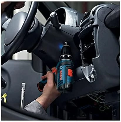 Akumuliatorinis suktuvas-gręžtuvas, Bosch GSR 12V-15, 2x2,0 Ah Li-Ion + L-Boxx