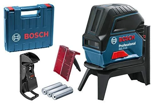 Bosch Kombinuotasis lazeris GCL 2-15 (3x1.5V AA , RM1, BM3, Case)