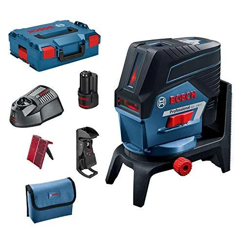 Bosch Kombinuotasis lazeris GCL 2-50 C (1x2.0Ah, RM2, L-Boxx)