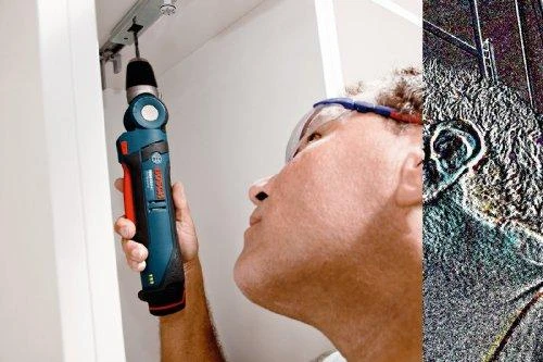 Bosch Akumuliatorinis kampinis gręžtuvas GWB 12V-10, be akumuliatorių ir kroviklio