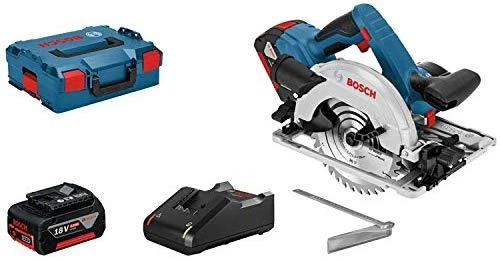 Bosch Akumuliatorinis diskinis pjūklas GKS 18V-57G, 2x4.0Ah, GAL 18V-40
