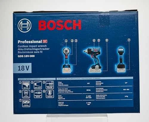 Bosch GDS 18V-EC 300 ABR be akumuliatoriaus ir kroviklio (C) - 06019D8200 (Ekspozicinė prekė)