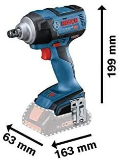 Bosch GDS 18V-300, LB be akumuliatoriaus ir kroviklio