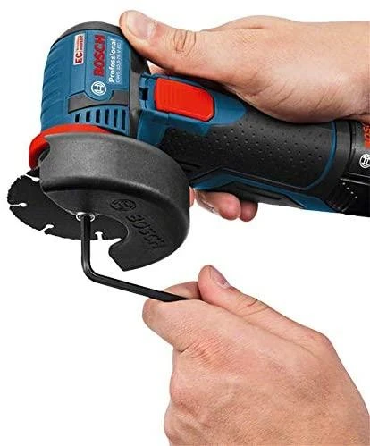 Bosch Professional kampinis šlifuoklis GWS 12V-76 (be baterijos ir įkroviklio; kartoninėje dėžėje)