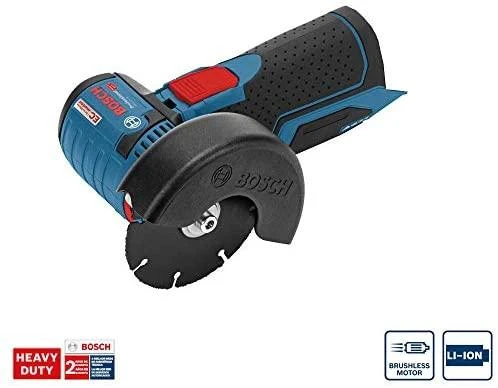 Bosch Professional kampinis šlifuoklis GWS 12V-76 (be baterijos ir įkroviklio; kartoninėje dėžėje)