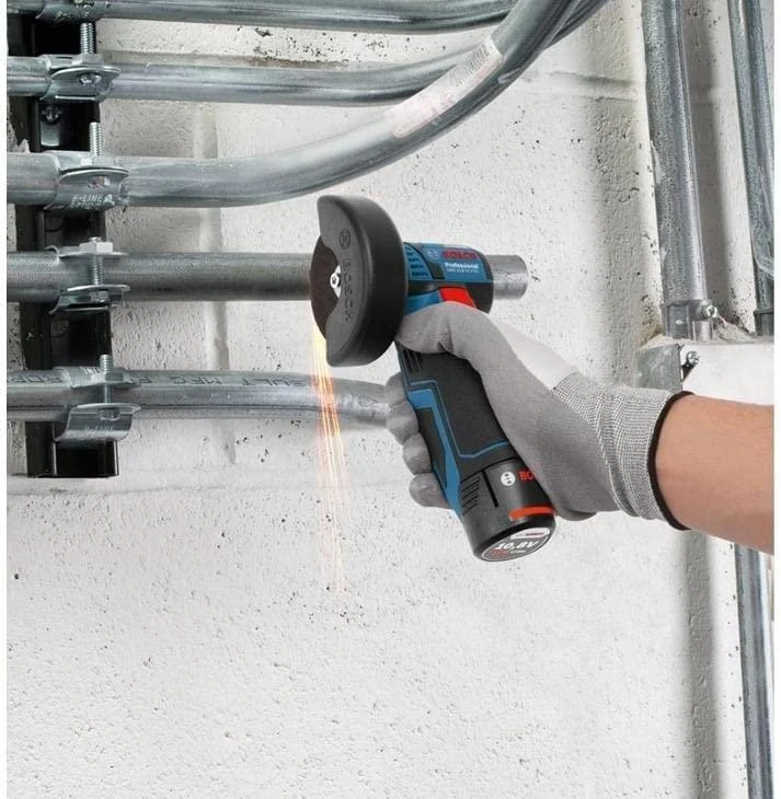 Bosch Professional kampinis šlifuoklis GWS 12V-76 (be baterijos ir įkroviklio; kartoninėje dėžėje)