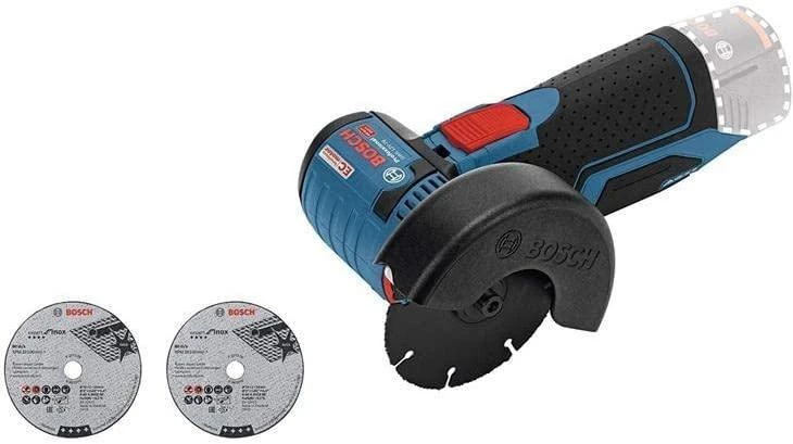 Bosch Professional kampinis šlifuoklis GWS 12V-76 (be baterijos ir įkroviklio; kartoninėje dėžėje)